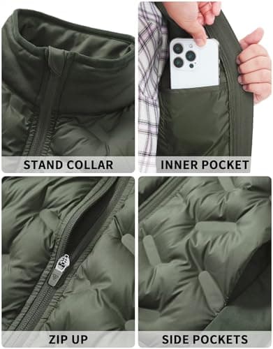 M MAELREG Boys Puffer Quilted Vest Warm Lightweight Sleeveless Kids Jacket with Pockets for School Outdoor Winter - Thumbnail 4
