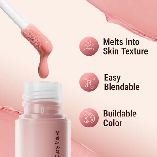 Liquid Blush for Cheeks, Soft Matte Liquid Color, Lightweight Vegan Makeup - Thumbnail 3
