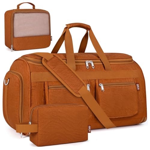 Convertible Garment Duffel Bags for Travel - Carry on Garment Duffle with Toiletry Bag Storage Bag Large Travel Duffel Bag 2 in 1 Hanging Suit Bag Weekender Bag for Men Women 3pcs Set - Image 1