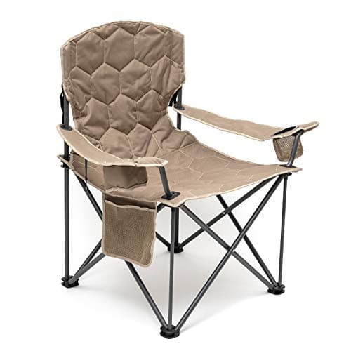 SUNNYFEEL XXL Oversized Camping Chair Heavy Duty 500 LBS for Big Tall People Above 6'4 Padded Portable Folding Sports Lawn Chairs with Armrest Cup Holder & Pocket for Outdoor/Travel/Picnic/Camp - Image 1