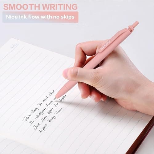 Sikao Morandi Pens Bulk 60 Pack – Smooth Writing 1.0mm, Click Ballpoint Pens with Black Ink, Aesthetic Soft Pens for School, Office, Journaling & Gift Use - Thumbnail 6