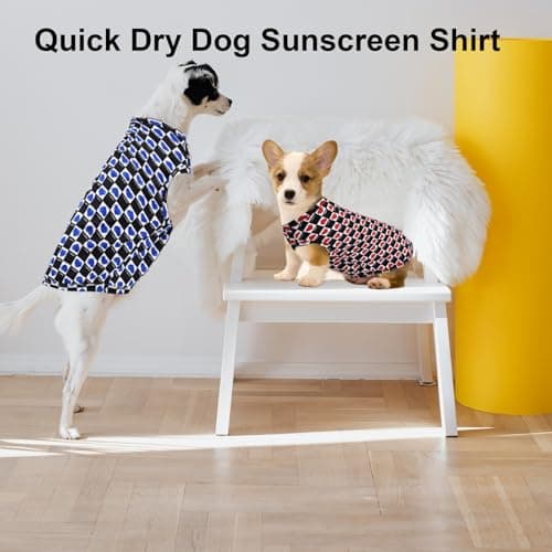 Lightweight Breathable Dog Cooling Shirts, Quick Dry Dog Sunscreen Shirt, Professional Pet Summer Vest for Small Medium Large Girl Boy Dog - Thumbnail 3