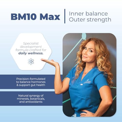 Michelle Peiret BM10 Max | Boron Supplement for Men & Women | Boron Complex with Zinc, Biotin 10,000 mcg, MSM, Silica, Saw Palmetto | Hair Skin & Nails + Trace Mineral Support | 60 Veg Capsules - Thumbnail 5