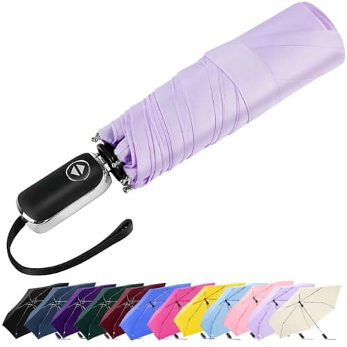 Lejorain Compact Collapsible Umbrella Tiny - Auto Open Close Light Weight Strong Wind Resistant Big Umbrella for Rain and Wind Gifts - Image 1