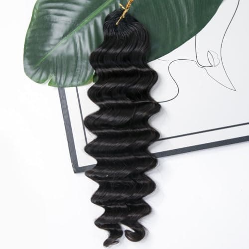 YWIGS Miracle Knots Human Crochet Hair Loose Deep Wave 16" NC 100 Strands - Thumbnail 2