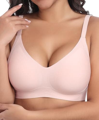 Ganado Seamless Wireless Bras for Women No Underwire Bras Supportive Bralette Padded Comfort T Shirt Bra - Image 1