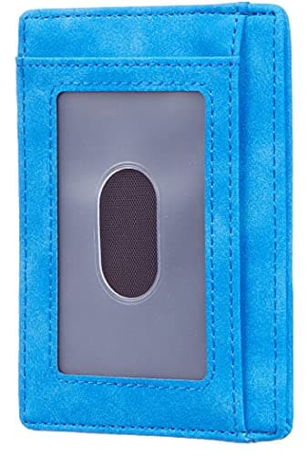 Travelambo Slim Wallet Front Pocket Minimalist Leather RFID Blocking Medium Size - Thumbnail 3
