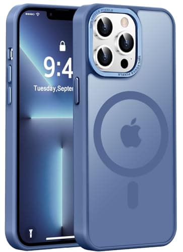 Newfuture Designed for iPhone 13 Pro Max Case with Magnetic [13 FT Military Drop Protection] [Compatible with Magsafe] Slim Translucent Matte Shockproof with Anti-Fingerprint Phone Case, Light Blue - Image 1