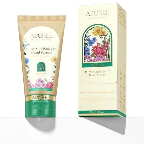 APUREE U V Nail Lamp Hand Screen: Hand Sunscreen SPF 50+/PA++++| UV Lights Protection Cream| Fragrance-Free & Hypoallergic Formula| For Nail Salon Home Use| Vegan & Cruelty Free| Deep Hydrate Moisture