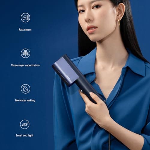 Nesugar G3 Steamer for Clothes Portable Travel Steamer, Fashion Handheld Garment Steamer, 0.75lbs Lightly, 15s Fast Heat-up, Light Mini Steam Iron for travel and home（navy blue） - Thumbnail 2