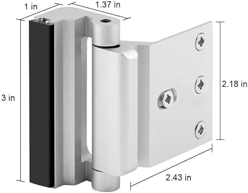 EverPlus Home Security Door Lock for Kids Safety, Childproof Reinforcement Latch for Front Door Withstand 800 lbs for Inside Swinging Doors, Upgraded Metal Child Safety Lock Defend Home - Thumbnail 2