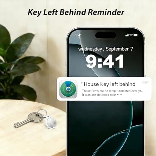 Key Finder Bluetooth Tracker, Item Locator for Keys Wallet Bags - Thumbnail 4