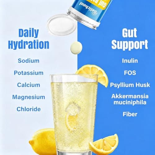 Electrolyte Tablets, Hydration & Fiber Supplement for Women & Men, 60 ct - Thumbnail 4