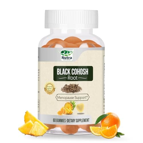 Black Cohosh Gummies for Menopause Hot Flashes - Natural Menopause Relief, Mood Swings & Hormonal Balance - Vegan-Free 60 Gummies - Image 1