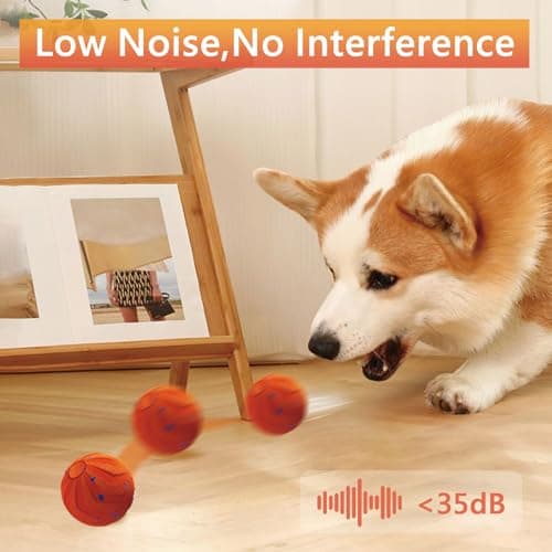 Loktoty Interactive Dog Ball Toy,Moving Dog Toy Ball - Thumbnail 4