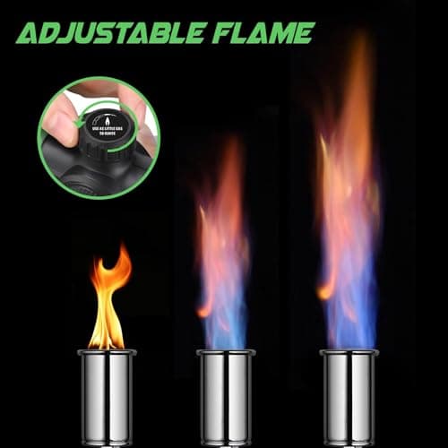 KOACKL Propane Torch Head, Kitchen Blow Torch Gun, Campfire Charcoal Starter, Grill Torch with Igniter, Adjustable Flame for Cooking, Soldering(Propane Tank Not Included) - Thumbnail 4