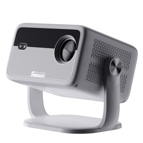 [500+APPS/600 ANSI/Voice Control] Projector with Apps WiFi and Bluetooth ,Smart Projector Support 4K Native 1080P with Apps Built in,360° Rotation & 150"Display Projectors for Bedroom Outdoor - Image 1