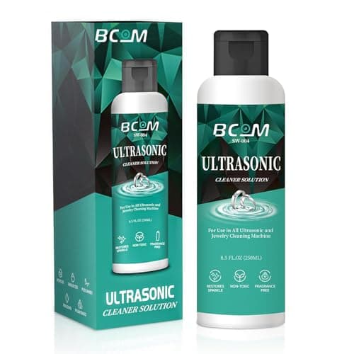 Ultrasonic Jewelry Cleaner Solution, Jewelry Cleaner Great for Use in All Ultrasound Machines, Eyeglass and Rings, Effective Cleaning Solution for Gold, Silver, Platinum, Diamonds, and Watch (8.5 oz) - Image 1