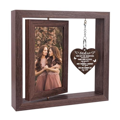 Boiveco Memorial Gifts for Loss of Sister, Sympathy Gift for Loss of Sister Memorial Picture Frame, In Memory of Sister Grief Remembrance Bereavement Sentimental Gifts, Display Two 4x6 Photos - Image 1