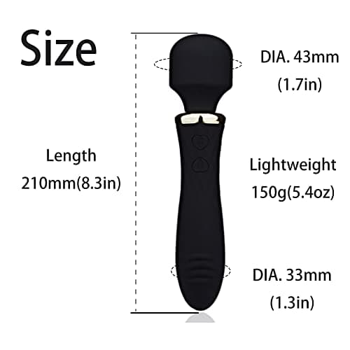 Asopal Handheld Back Massager, Electric Full Body Massager, (Black) - Thumbnail 4