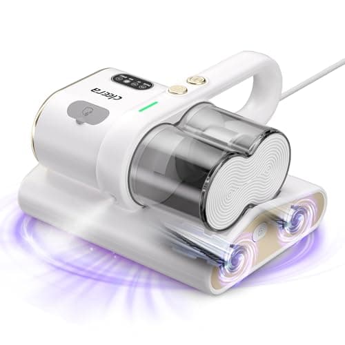 Cleera Mattress Vacuum Cleaner, 16KPa Suction, 14000RPM Tapping, 253.7nm UV-C Dual Optical Sensors, 400W Bed & Couch Vacuum, Dual Brushroll, Smart Dust Sensor, HEPA Filtration for Sofa Crib Carpet - Image 1