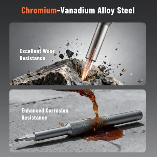 KATERK 42-in-1 Precision Screwdriver Set, Small Screwdriver Set with Magnetizer/Demagnetizer, Mini Repair Tool Kit for Phone, Computer, Watch, Laptop, Ring Doorbell, Eyeglass, Electronic - Thumbnail 2