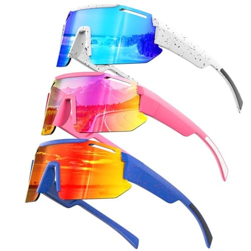 KALIYADI Polarized Youth Baseball Sunglasses: Kids Sunglasses for Boys Girls Sports Cycling Running UV400 Protection Age 6-14 - Image 1