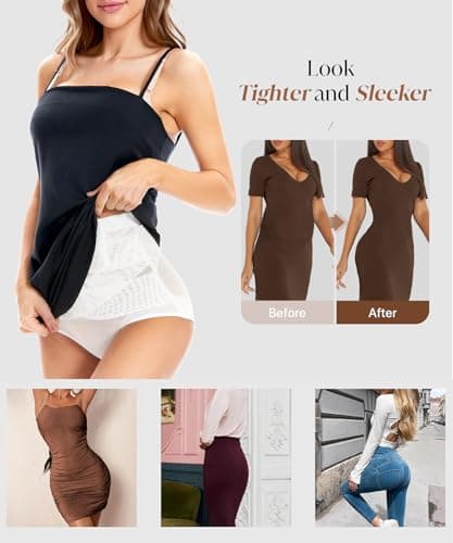GYDEK Shapewear for Women Tummy Control Panties High Waisted Body Shaper Panty Girdle Seamless Shapewear Underwear-White - Thumbnail 2