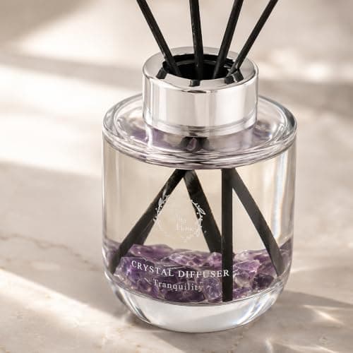 Reed Diffuser Set, Pretty Valley Home Diffuser 100Ml / 3.52 fl OZ Gift Box - Includes Reed Diffuser Sticks, Long Lasting Fragrance Oil and Glass Bottle for Office Living Room Decor (Tranquility) - Thumbnail 2