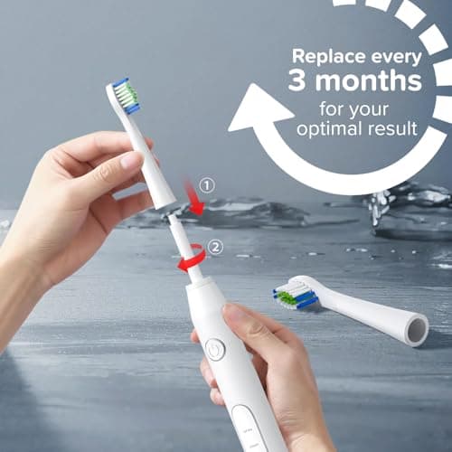 Harobey Replacement Toothbrush Heads 10 Pack Compatible with Bitvae Daily D2 Rechargeable Toothbrush, for D2 Toothbrush Heads Refills, White - Thumbnail 6
