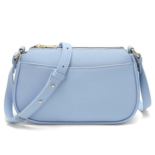 Goinsound Women's Crossbody Bags - Vintage Trendy Leather Handbag for Travel with Adjustable Shoulder Strap Blue - Image 1