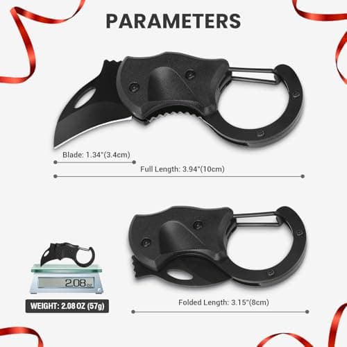 FUNBRO Small Pocket Knife Fathers Day Dad Gifts for Men, EDC Box Cutter, Anniversary & Birthday Gifts for Him, Mens Stocking Stuffers Gifts for Boyfriend Husband Grandpa from Daughter Wife Son - Thumbnail 5