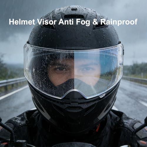 Universal Motorcycle Helmet Visor Anti-Fog Film & Rainproof Film - 2 PCS Large Version for Motorcycle Helmet Lens, Ultra HD Helmet Shield Films, Easy Installation without Glue Residue - Thumbnail 4