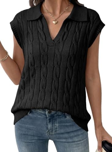 Dokotoo Summer Sweater for Women Oversized Crewneck Drop Shoulder Lightweight Knit Womens Tops 2026 Spring Business Casual Shirts Blouses Loose Fit Clothes Clothing Green - Image 1