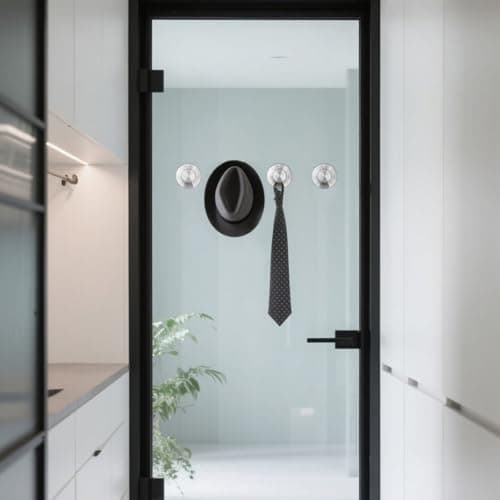 Xikelooy 4 Pcs Suction Cup Hooks，No-Drill Suction Cup Hooks， Removable Hook，Towel Hook，Suction Hook for Shower,Bathroom, Bedroom, Glass Window - Thumbnail 2