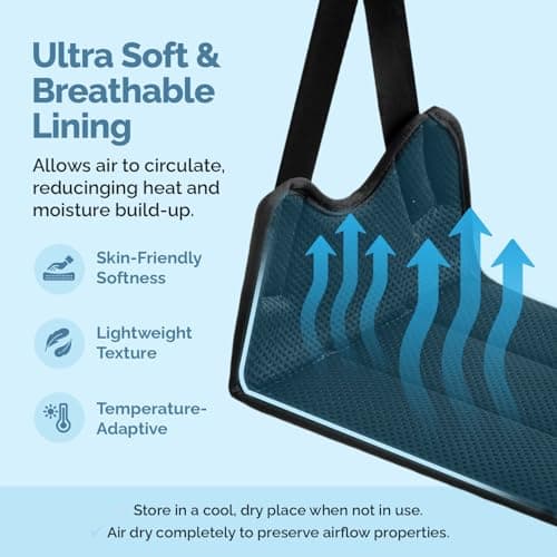 1 Pack No-Collapse Airplane Foot Hammock–Adjustable Foot Hammock for Plane Travel with Thick Bamboo Base, Lightweight Travel Footrest for Office, Flights(Black) - Thumbnail 4