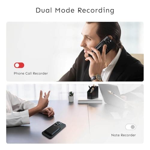 UMEVO Note Plus AI Voice Recorder : Unlimited Transcribe & Summarize, AI Note Taking Device 64GB with Case, App Control, 140 Languages for Calls, Lectures, Meetings, Interviews(Black) - Thumbnail 2