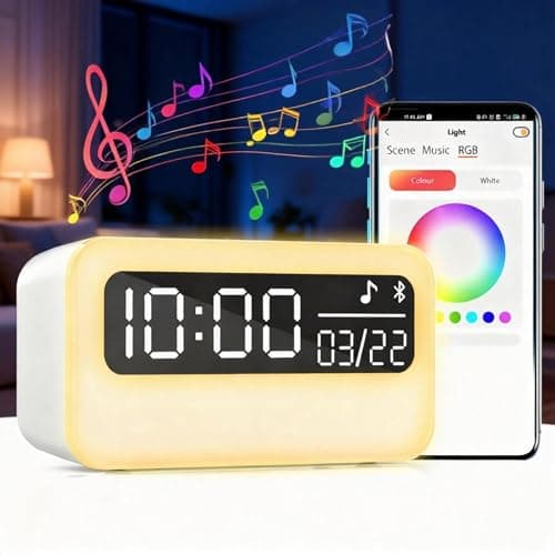 4-IN-1 White Noise Sound Machine with 24 Soothing Sounds, 4000mAh Rechargeable Camping light Bluetooth Speaker, Adjustable Night Light for Kids Adult with Time Display for Camping, Home, Party