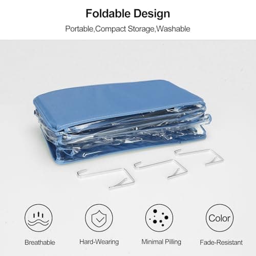 Lirex Over The Door Purse Organizer & Purse Shelf for Closet – Handbag Storage Organizer with Purse Hanger. Perfect for Scarves, Hats, and Leggings. S (11.8'' x 5'' x 51.6''), Blue - Thumbnail 6