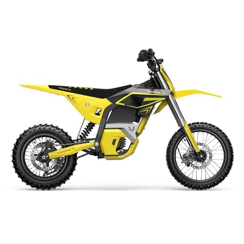 Tasaca V58 Electric Dirt Bike with 5500W Motor Up to 55 Mph, 276Nm Max Torque, 52V 30Ah Battery, UL Certified Off-Road Motorcycle for Teens & Adults, 260mm Long Travel Suspension, Yellow - Thumbnail 2