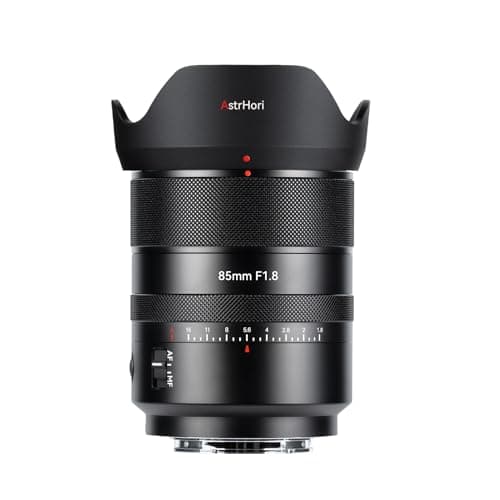 AstrHori AF 85mm F1.8 II Full Frame Lens Upgrade Autofocus Prime Portrait Lens for Sony E Mount Mirrorless Cameras (Black)