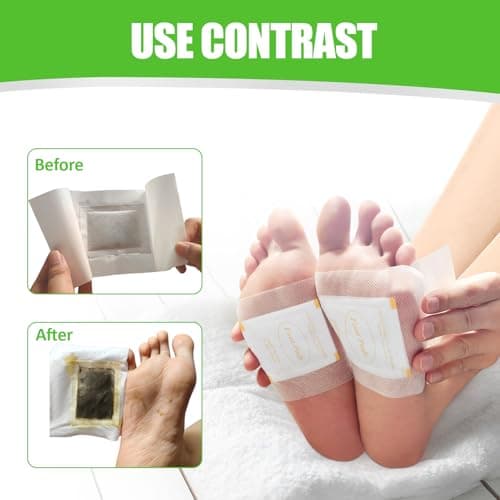Niifawh Bamboo Foot Pads, 32 Pads Turmeric & Ginger Natural Pad with Ginger, Wormwood, Bamboo Vinegar, 32 Pads Bigger Adhesive Sheet for Men & Women - Thumbnail 4