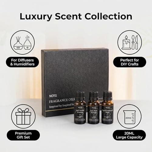 Essential Oils Set - Top 6 Luxury Scents for Diffuser, Humidifier, Aromatherapy, Candle & Soap Making, Premium Scented Oil Gift Set for Home & Office, Inspired by Luxury Brand perfumes(20ML) - Thumbnail 2