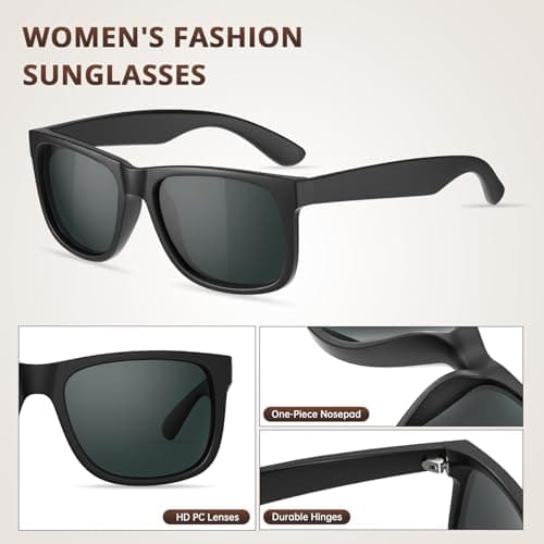 CIFOYA Polarized Sunglasses for Women Men Trendy Classic Retro Designer Style Fashion UV400 Protection - Thumbnail 4