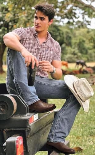 ArcBrothers Cowboy Boots for Men Square Toe - Premium Leather Ankle Western Boots Chelsea Slip On Retro Style Ultimate Comfort & Durability - Thumbnail 5