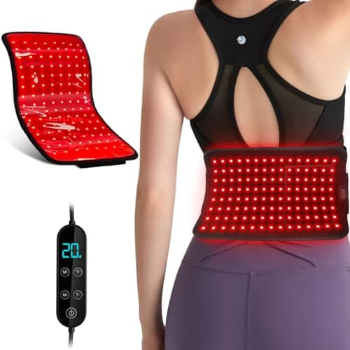 Red Light Therapy for Body, Infrared Red Light Therapy Pad with 660nm Redlight & 850nm Infrared Light Therapy Belt for Back Neck Shoulder - Image 1