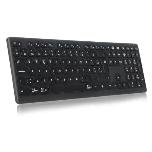 CITLLA Wireless Bluetooth Keyboard, Support Multi Device Switching, Full Size, Scissor-Switch Keys Silent Design for Computer, Laptop, MacBook and iPad (Original Language, English) - Image 1