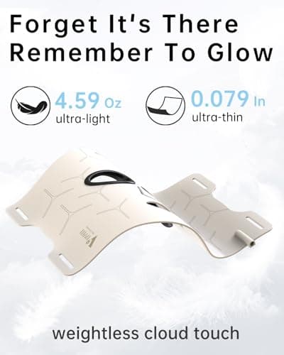 Infrared Red Light Therapy Mask: High Power for Glowing Skin – Ultra-Thin 1.8mm 4.6oz, 830nm 633nm 590nm, Red light therapy for face Luxury Gift - Thumbnail 3