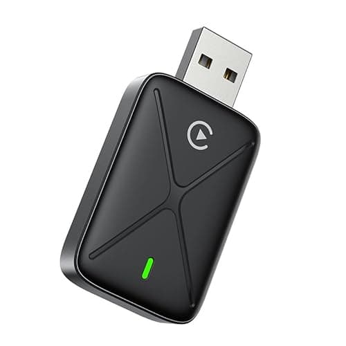 Wireless CarPlay Adapter for iPhone, Bluetooth Car Play Wireless Adapter for Android Auto, 5GHz WiFi, Plug & Play, 2 in 1 Car Play Dongle, Fast Connection, Small-Sized, USB-A & USB-C Extension