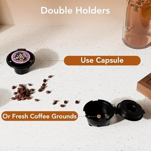 COWSAR Single Serve Coffee Maker, 2 in 1 Coffee Brewer for K-CUP Pod & Ground Coffee, 6-14 Oz Adjustable Brew Sizes, 14Oz Water Reservoir, Self-cleaning Compact Coffee Machine for Home Office Travel - Thumbnail 2